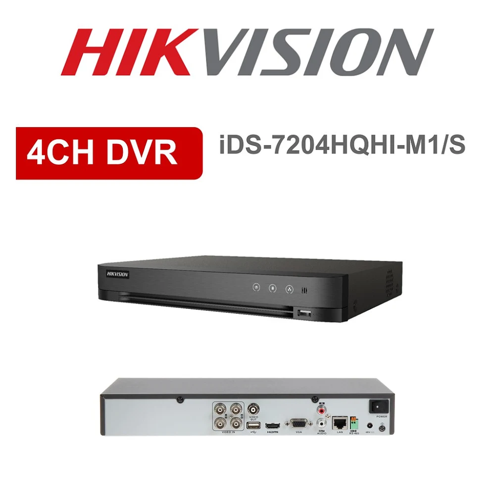 Enregistreur DVR Hikvision acusense 4 canaux 1080p H.265 · view 1