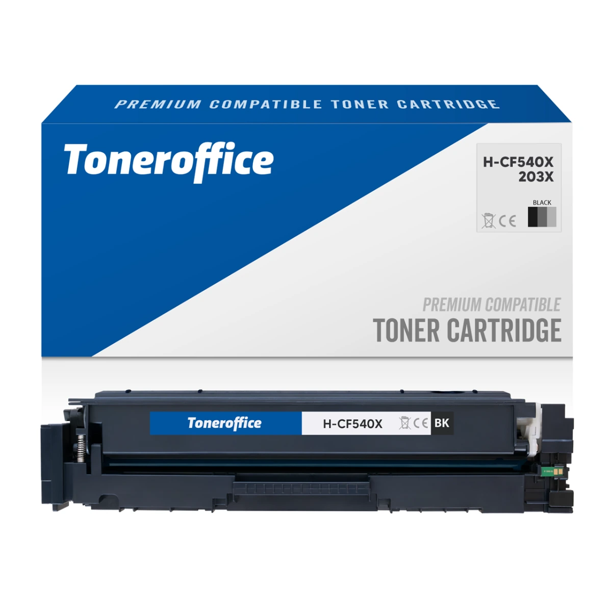 Toner HP compatible (CF540X) noir · صورة 1